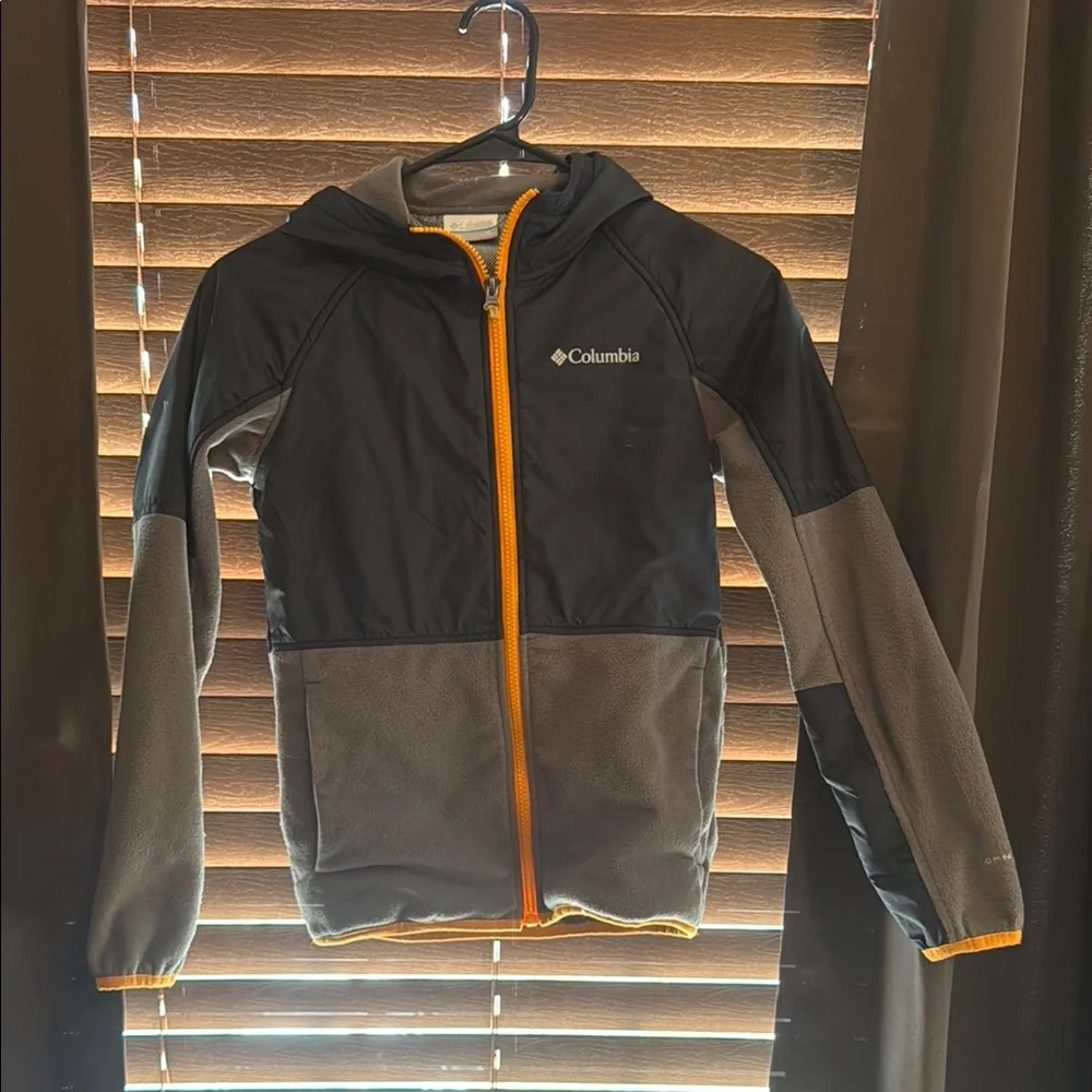 Columbia Black and Gray Jacket with Orange Details - Picture 1 of 3